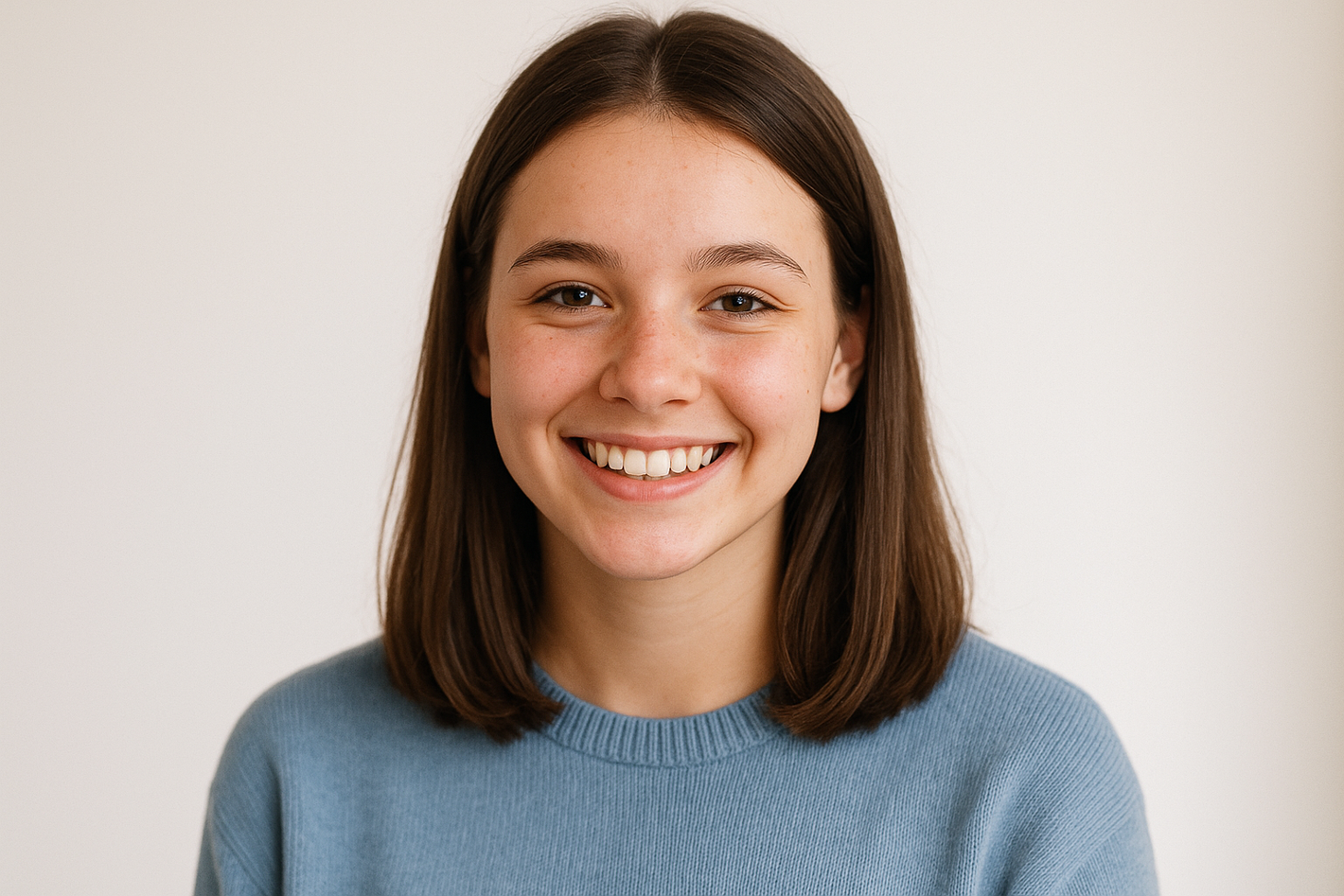 A teenager profile picture for a review (Female)